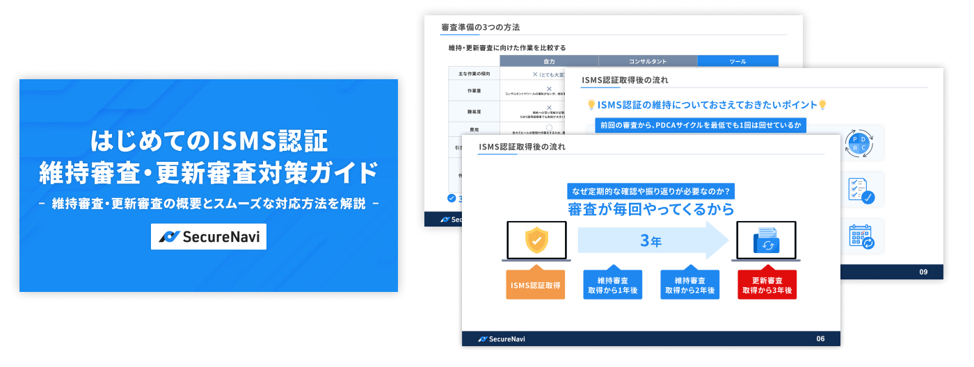 はじめてのISMS認証 維持審査・更新審査対策ガイド アイキャッチ
