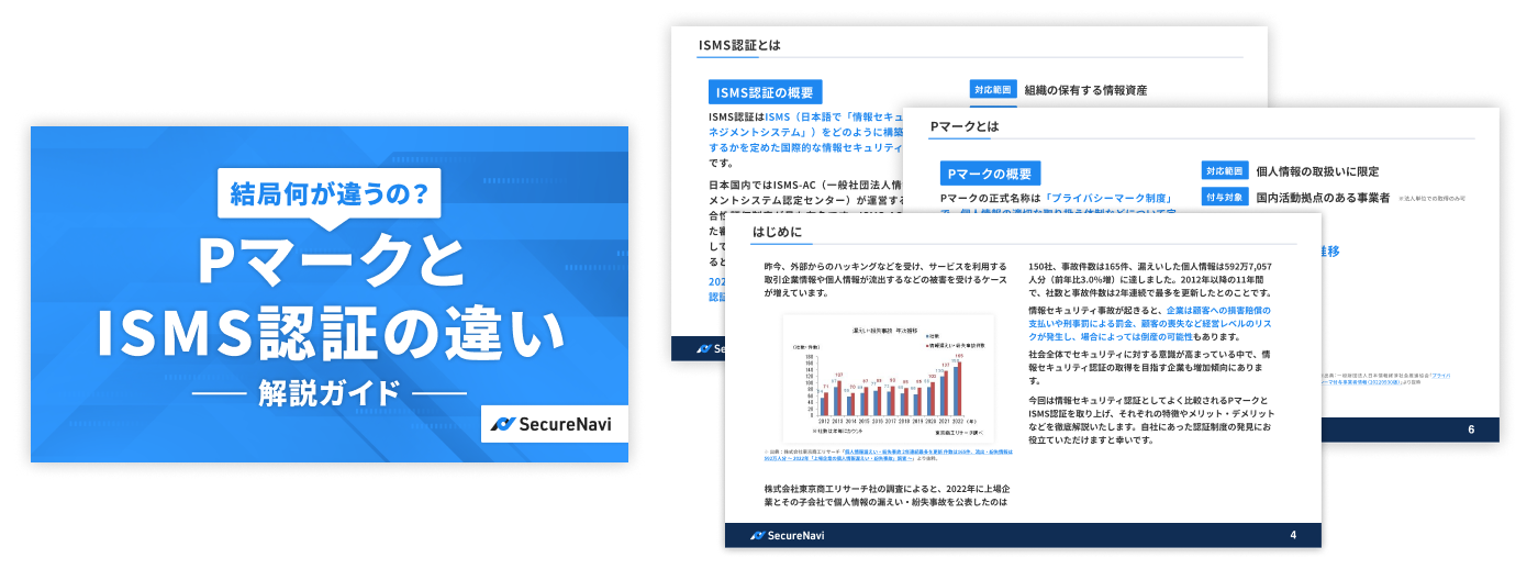 結局何が違うの？PマークとISMS認証の違い 解説ガイド アイキャッチ